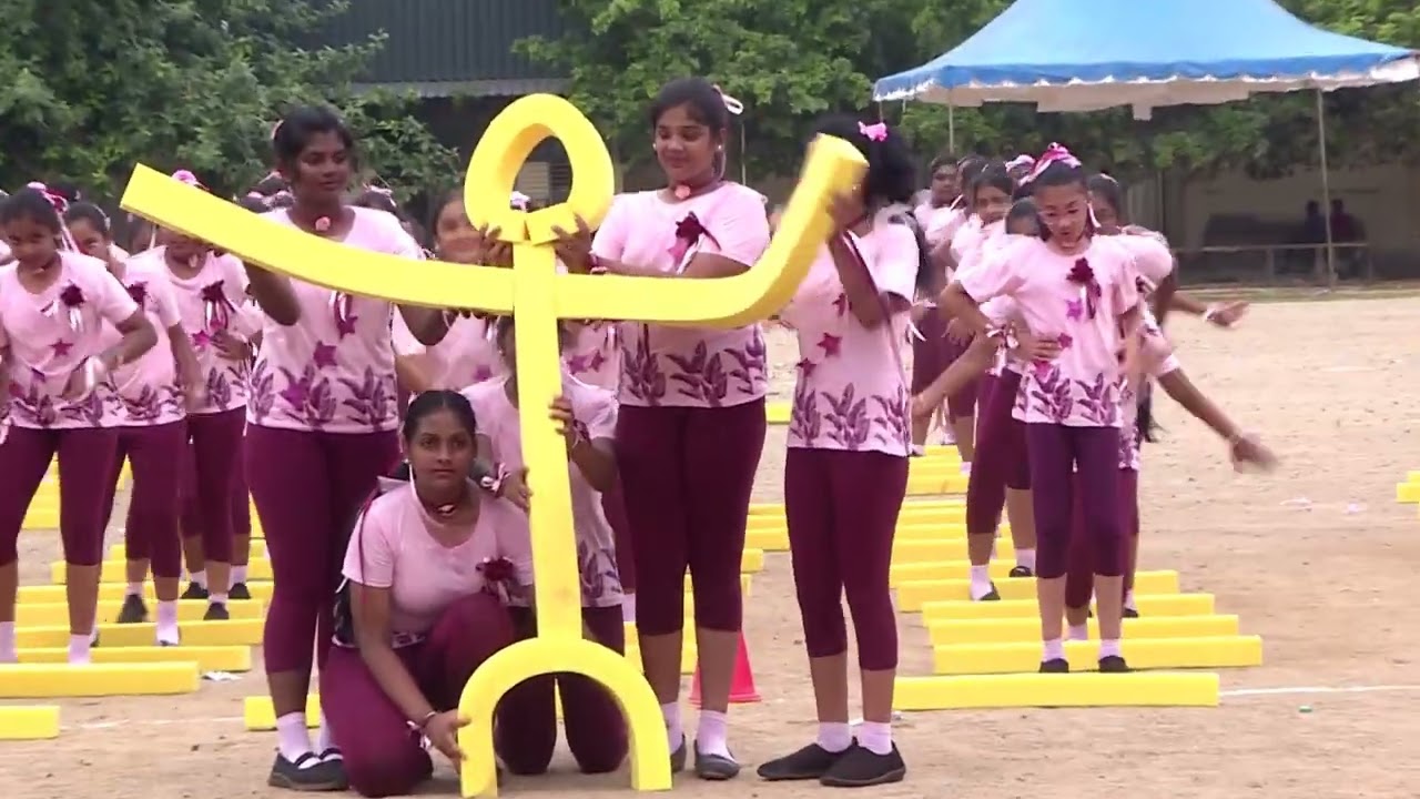 CSI EWART SCHOOL ANNUAL SPORTS MEET 2023 - 7 & 8 MASS DRILL