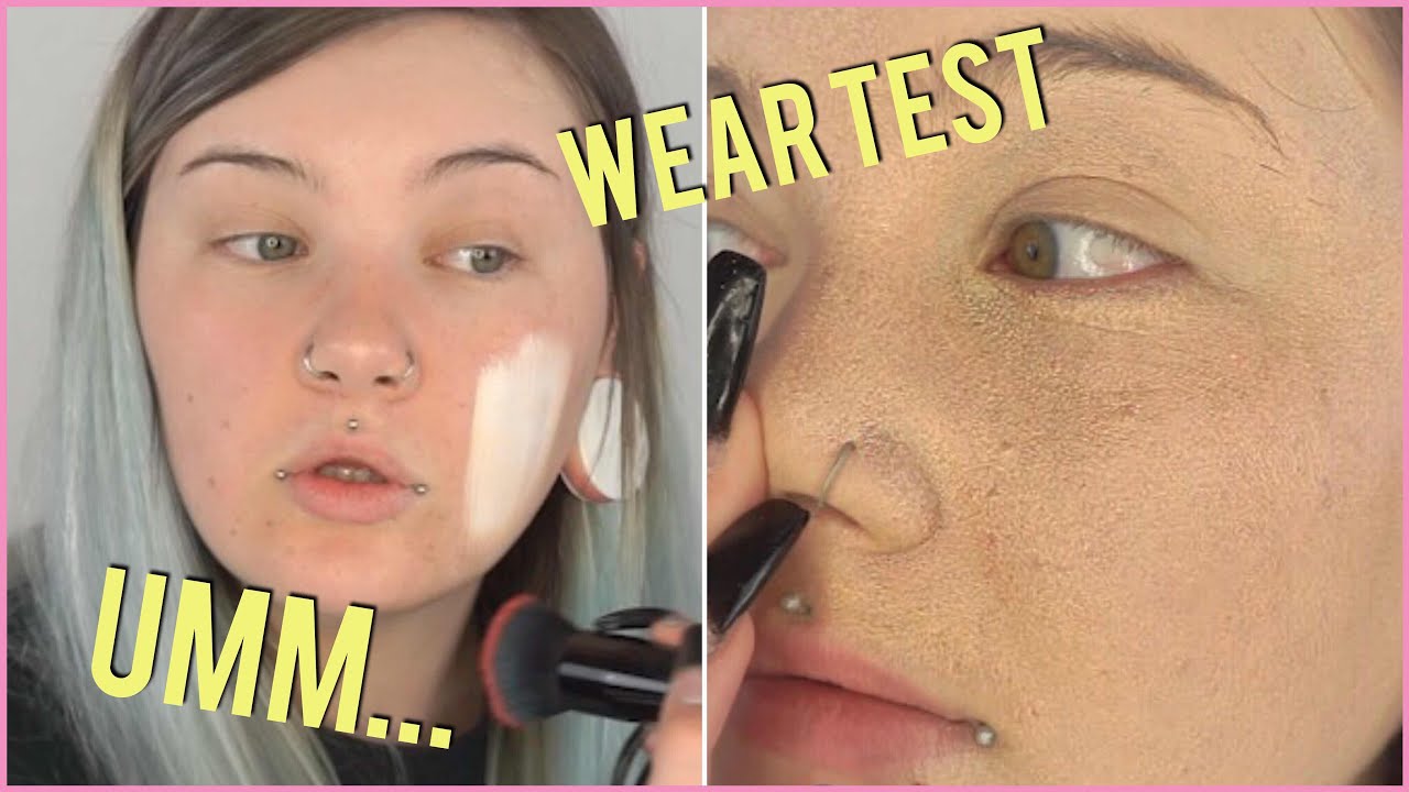 Testing Fenty Beauty foundation in shades 100 & 120