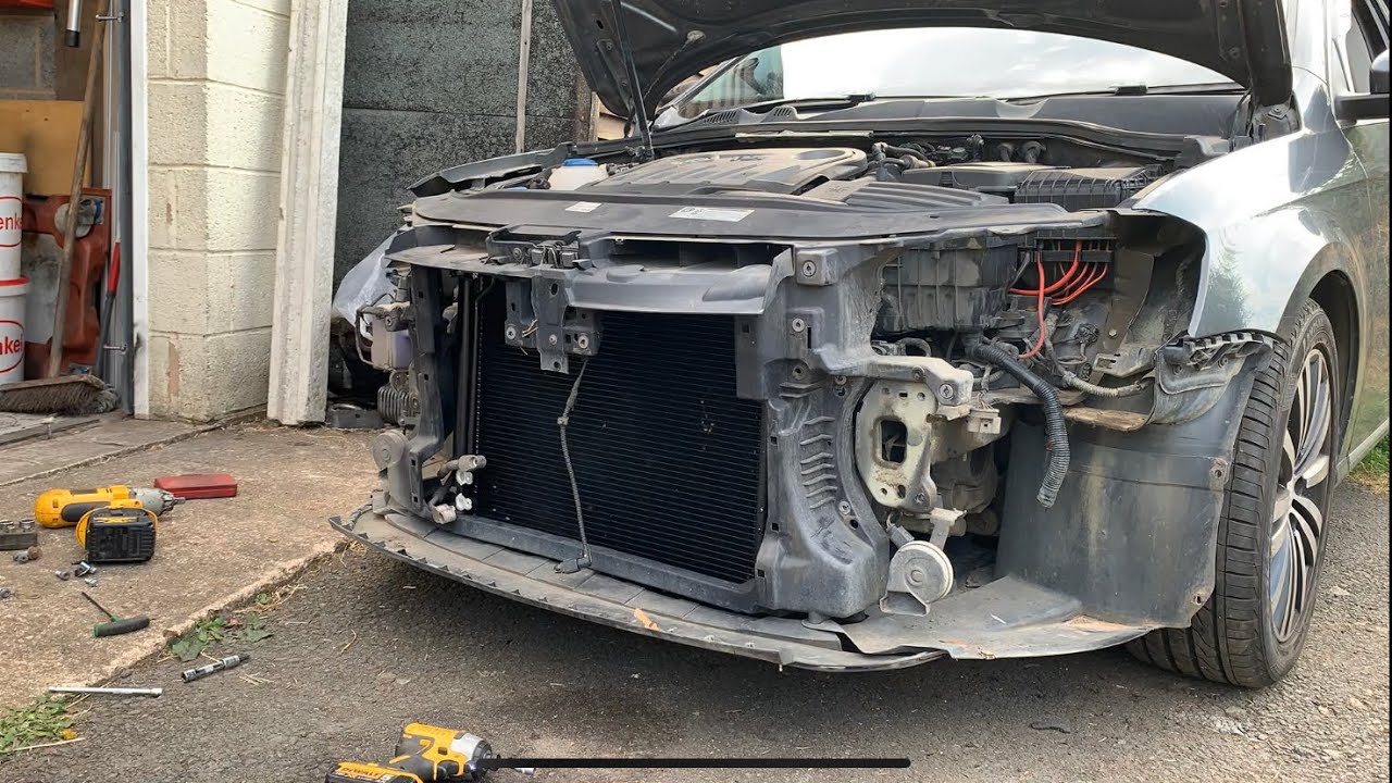 Замена конденсатора кондиционера Vw Passat B7
