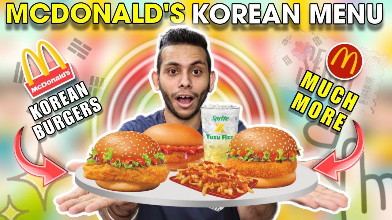 McDonald's Korean Menu, Any Good ? | Korean Mc Aloo Tikki, Mc Spicy Paneer, Mc Spicy Chicken, Yuzu