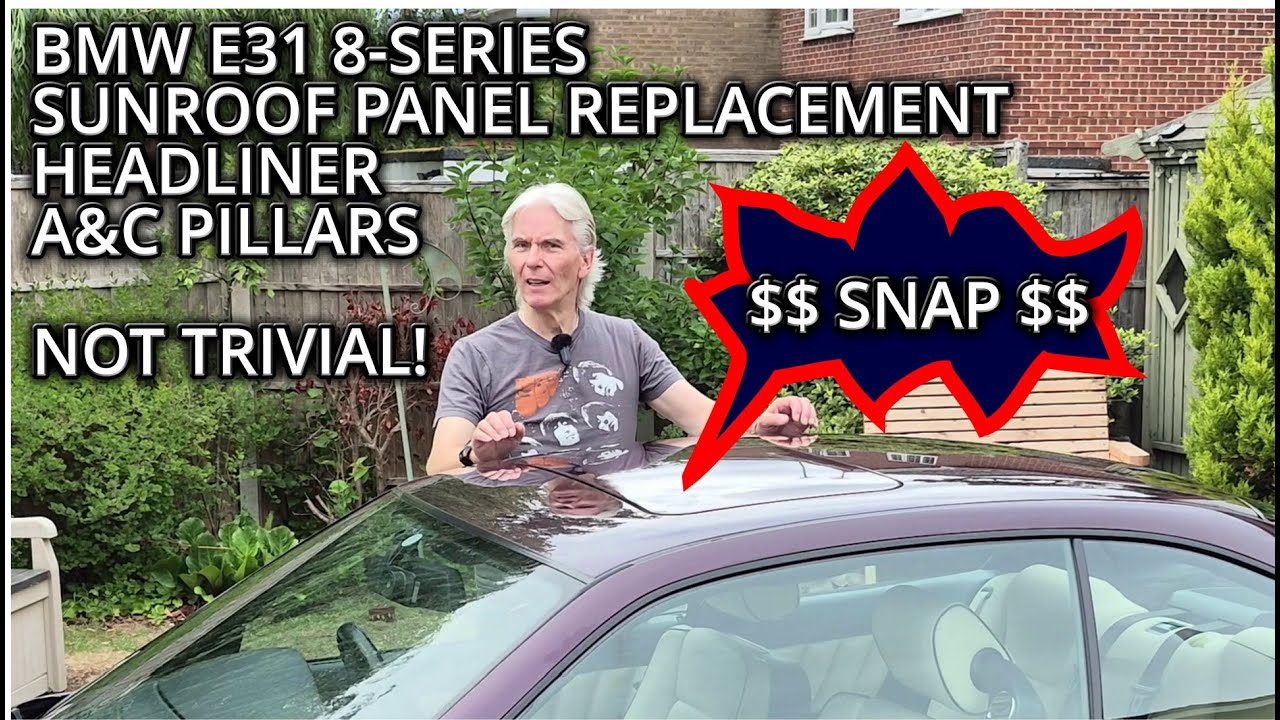 BMW E31 8-SERIES - SUNROOF - HEADLINER - A&C PILLARS