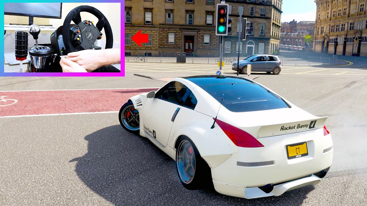 Best Drift Tune for the Nissan 350z! - Forza Horizon 4 (Steering wheel + Handbrake) Gameplay