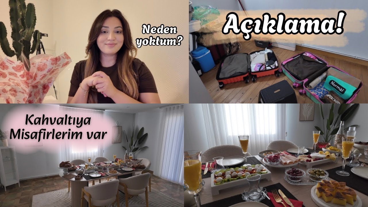 YouTube’da Neden Yoktum? AÇIKLAMA⚠️Toplandık Gidiyoruz🧳Kahvaltıya Son Misafirler #youtube #açıklama