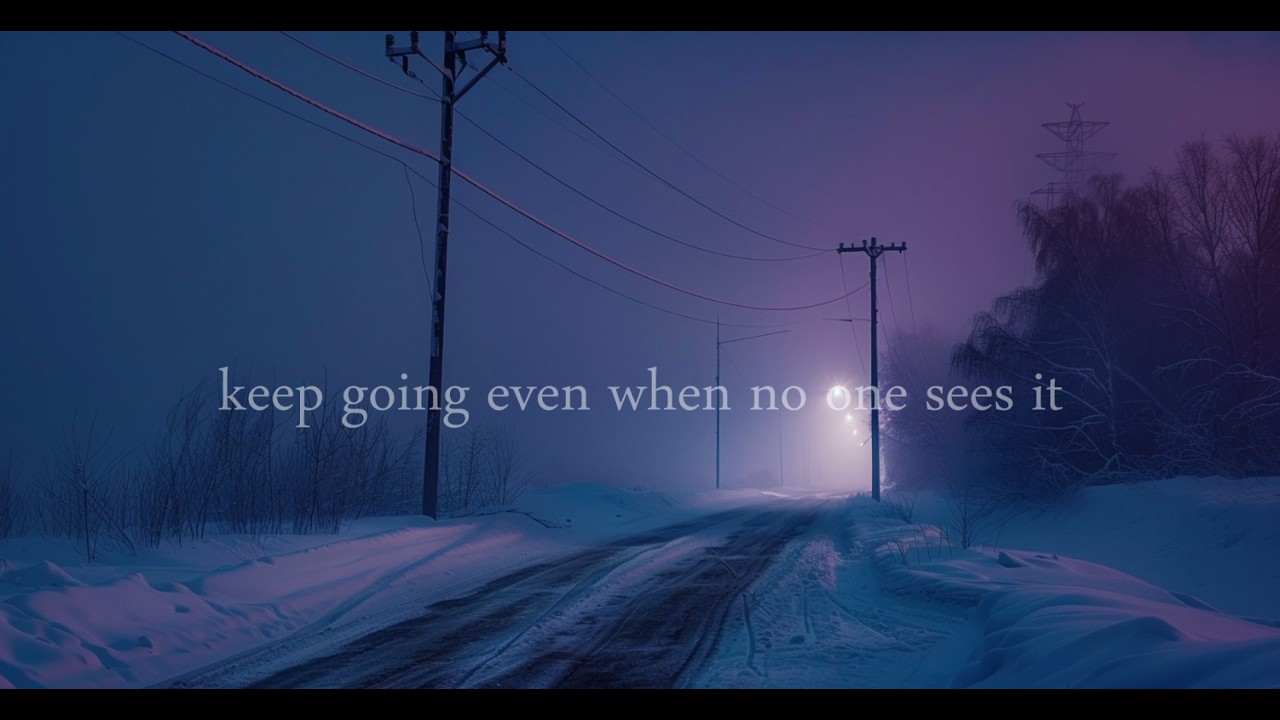 keep going even when no one sees it