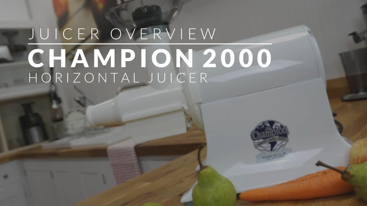 Горизонтальная соковыжималка Champion 2000 | Обзор соковыжималки