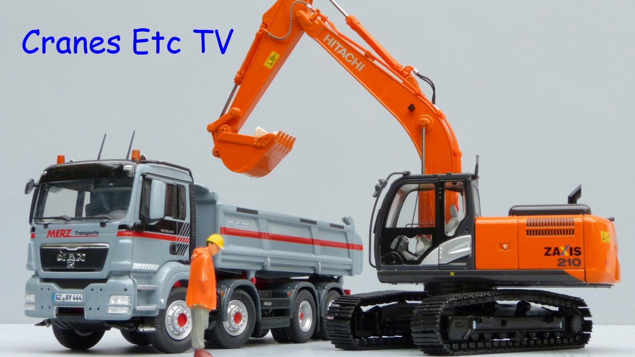 Replicars Hitachi ZAXIS 210 Excavator by Cranes Etc TV