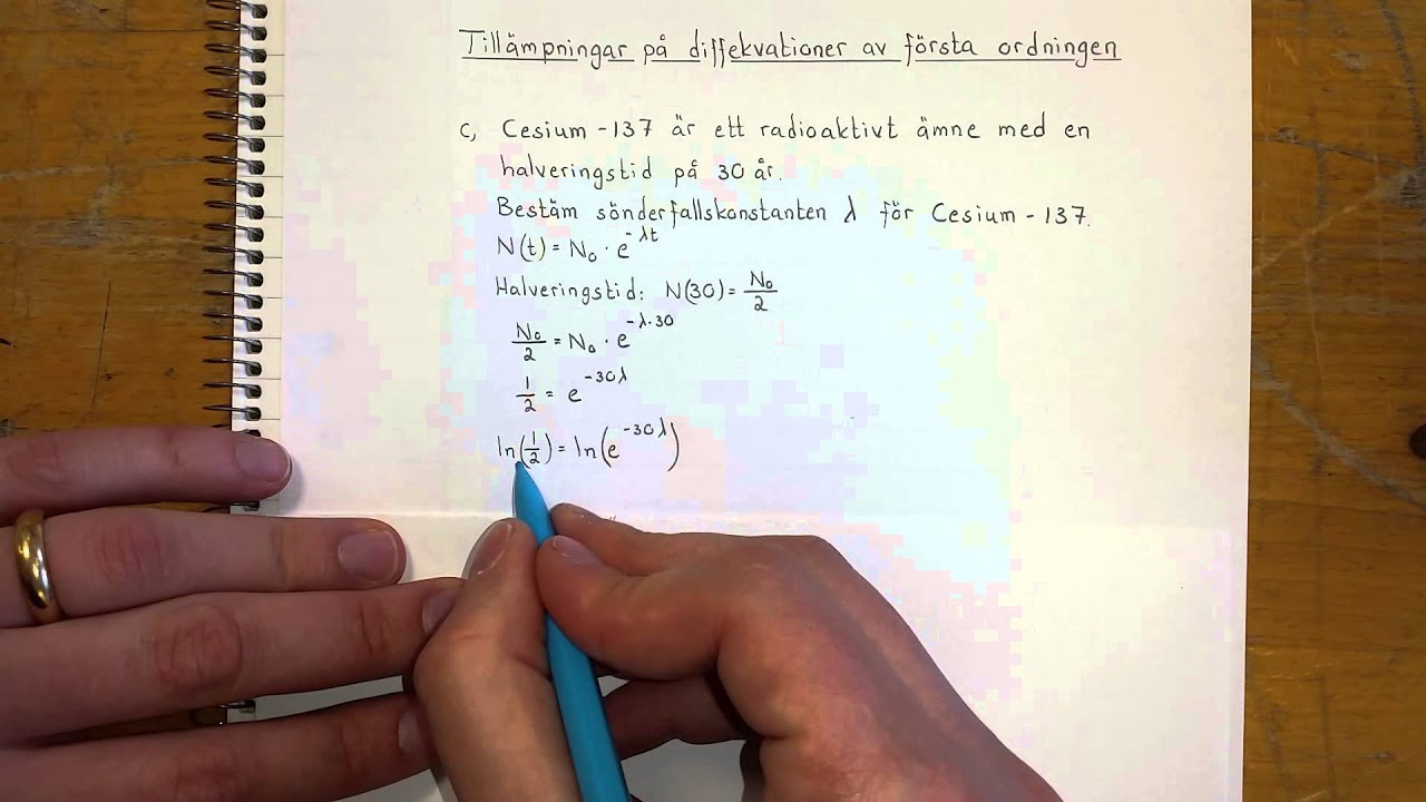 Ma5 Tillämpningar på differentialekvationer av första ordningen