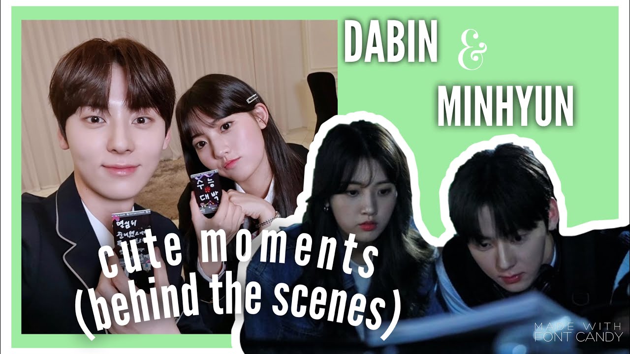 hwang minhyun x jung dabin behind the scenes cute moments (LIVE ON) 💚