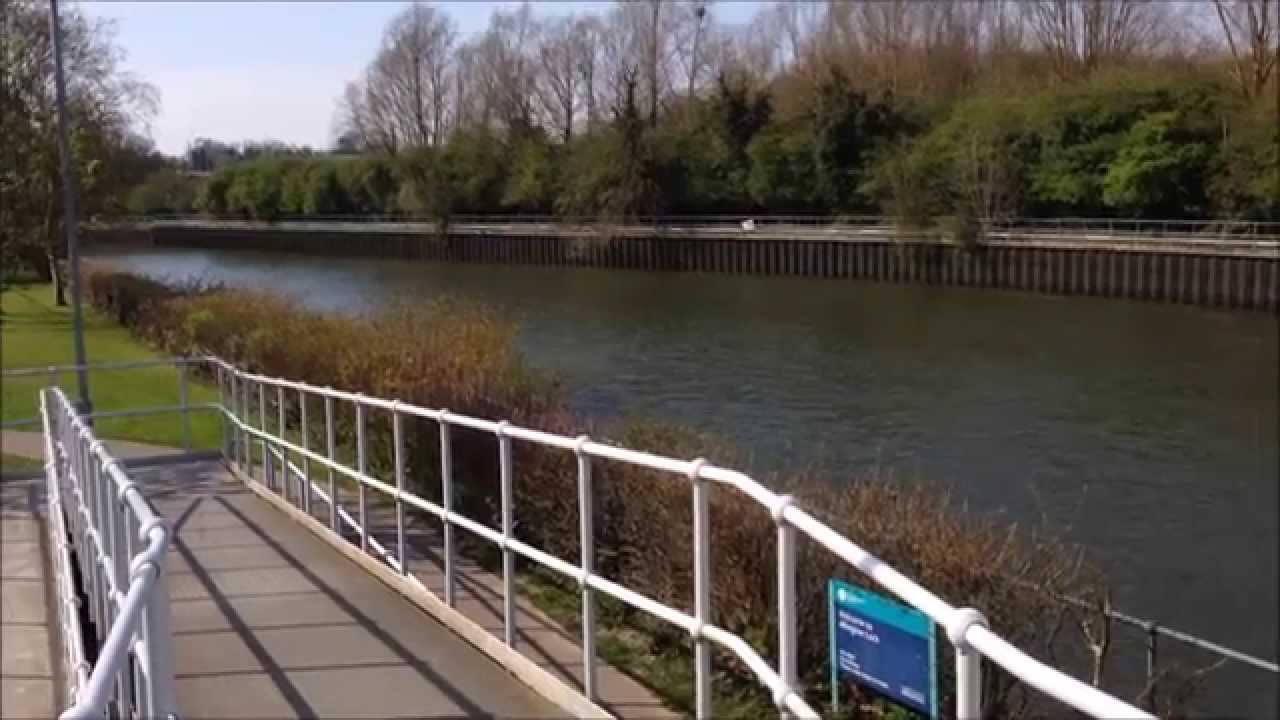 Allington Lock on The River Medway Built 1937 By The Beefeater Malta Inn Pub Maidstone Kent 2014