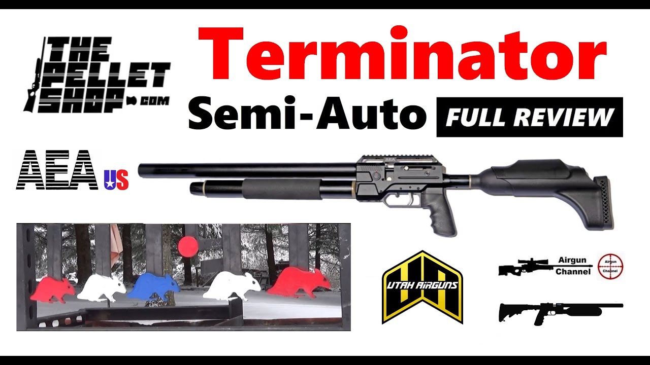 Полуавтоматическая винтовка PCP AEA Terminator калибра .30 и .357 (полный обзор) с сайта www.TheP...