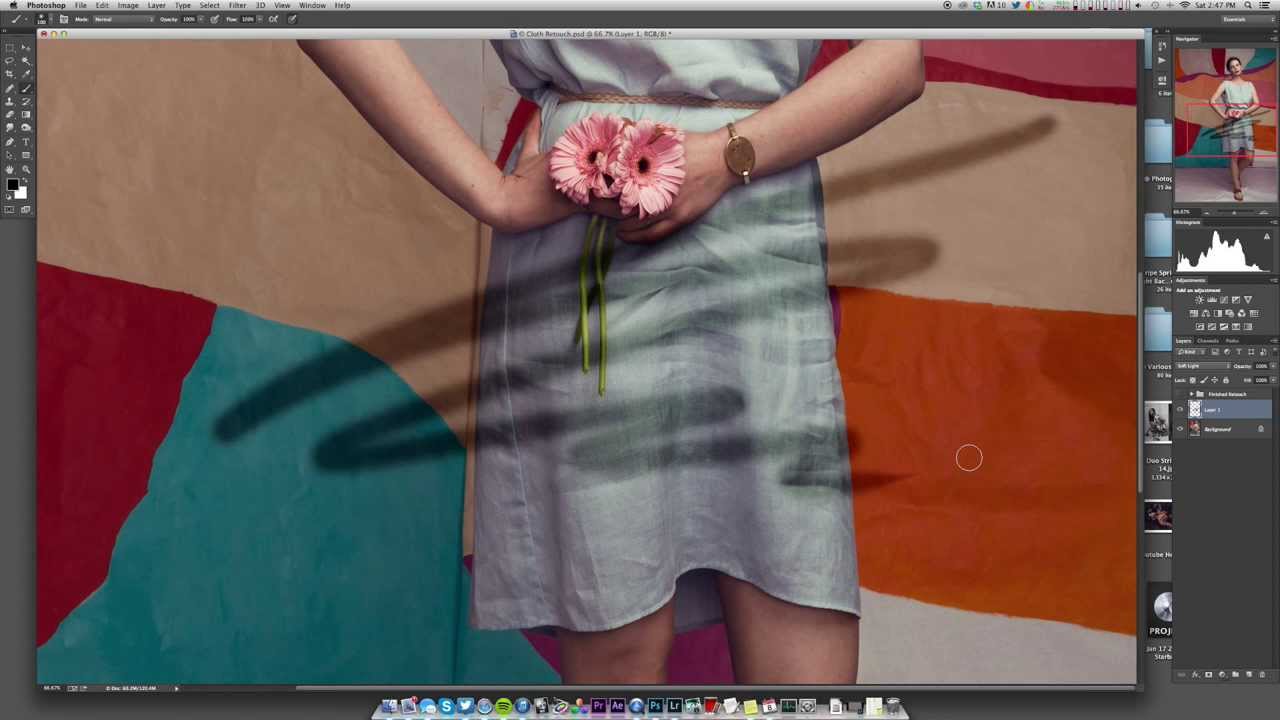 Retouching Wrinkled Fabric in Photoshop
