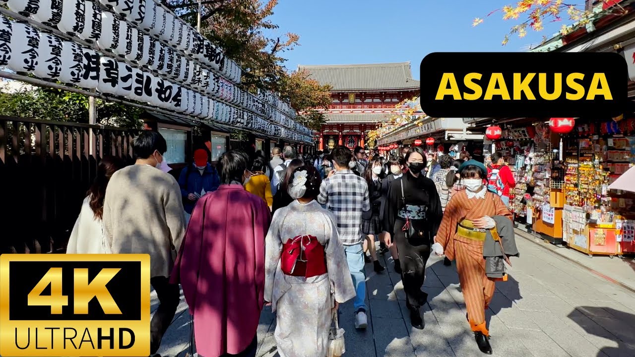 TOKYO, JAPAN 🇯🇵 [4K] Asakusa Walking Tour