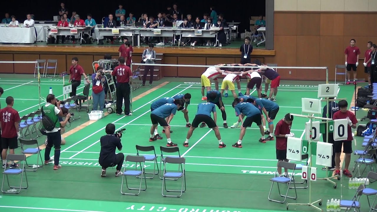 2019年IH バドミントン 男子 学校対抗 決勝 浪岡 （青森）vs 聖ウルスラ英智 （宮城）