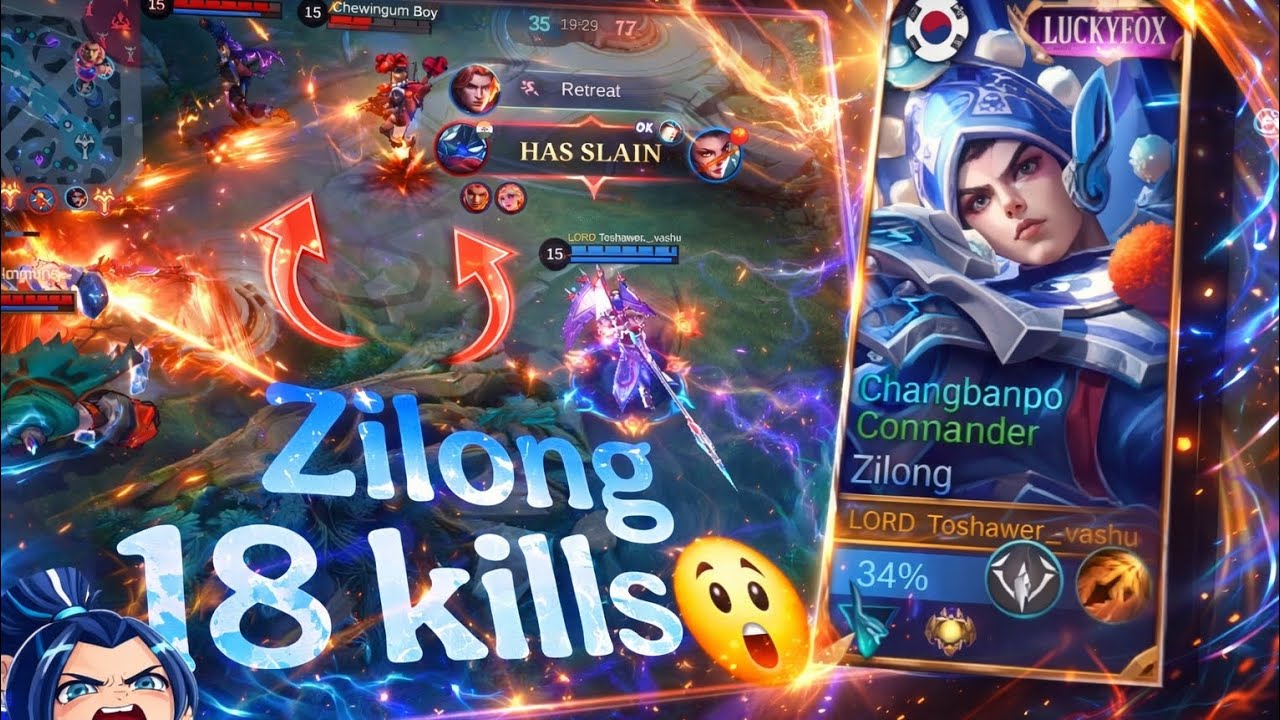 From Zero to Legend 😮 Zilong 18 Kill Carry
