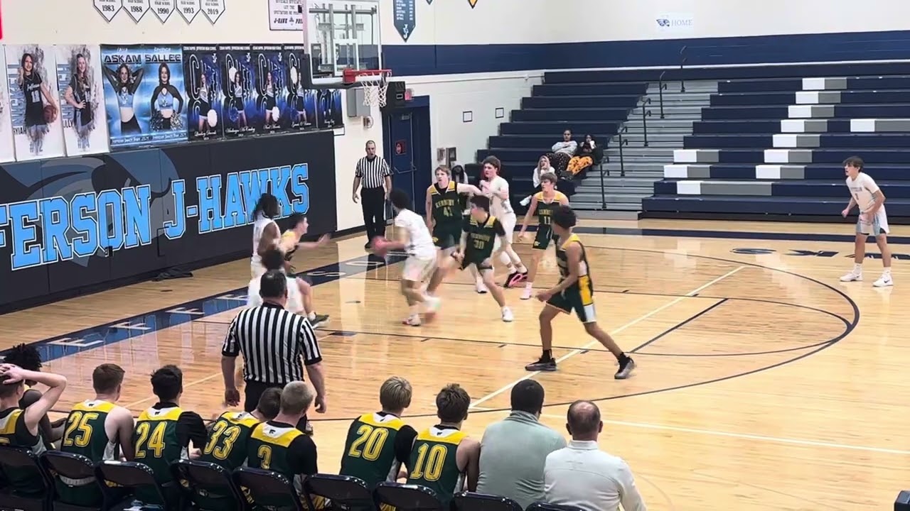 Cedar Rapids Kennedy basketball sophomores vs  CR Jefferson 12/19/24. 1st half