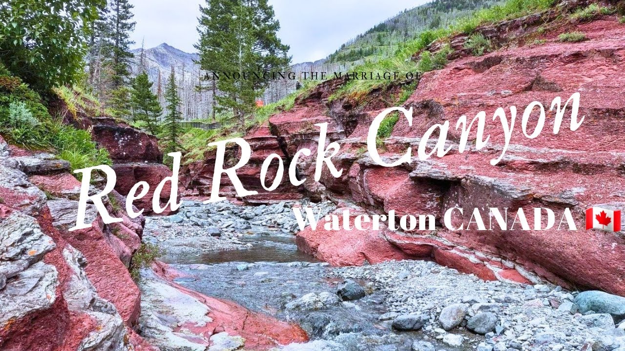 SPECTACULAR RED ROCK CANYON OF CANADA🇨🇦 at WATERTON