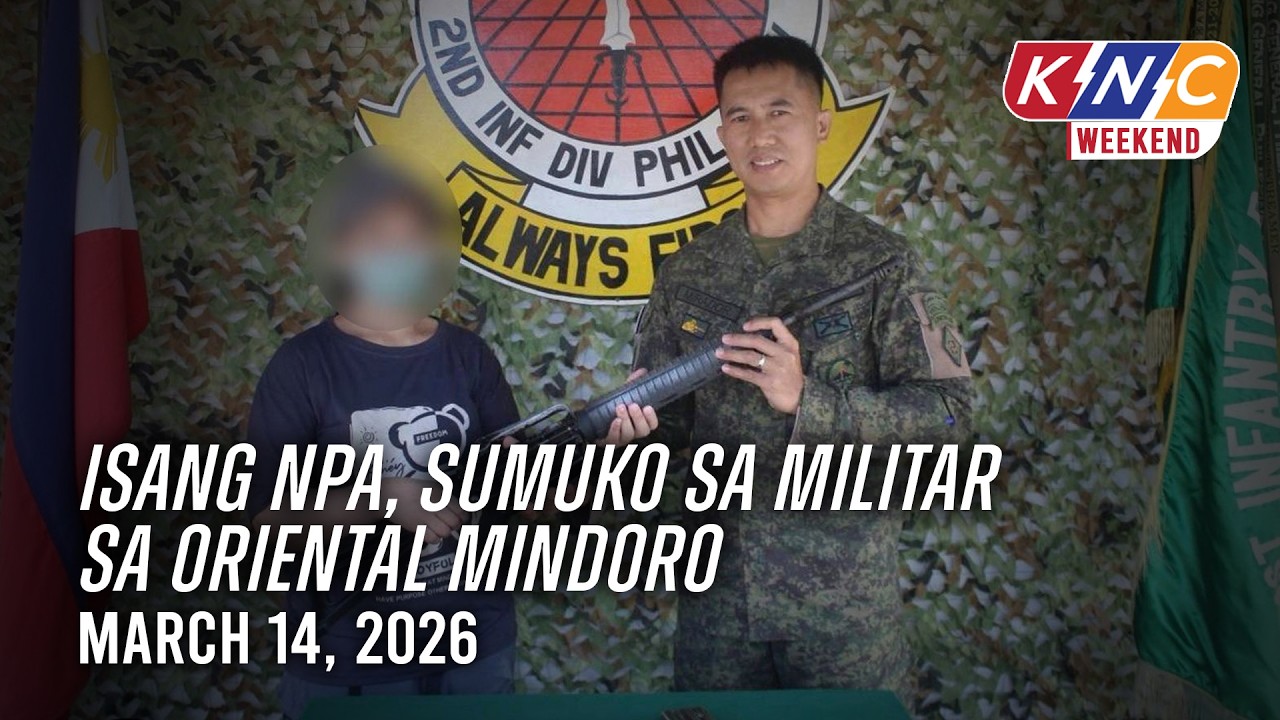 Isang NPA, sumuko sa militar sa Oriental Mindoro | Kidlat News Channel (March 14, 2026 4PM)