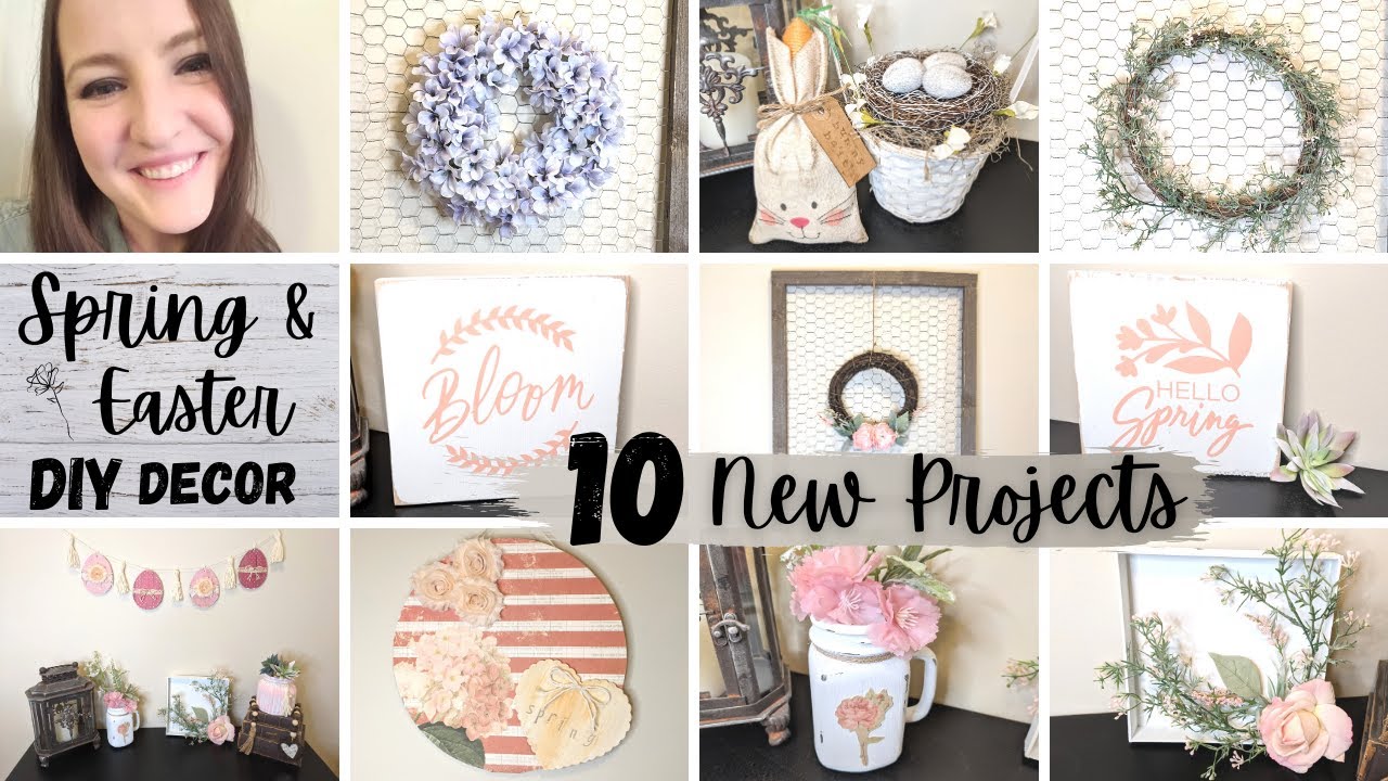 DIY SPRING & EASTER DECOR ON A BUDGET | DOLLAR TREE CRAFTS