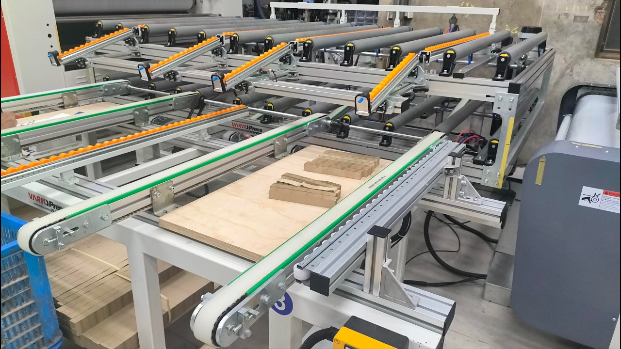 Latest cold press product line for wood doors in Taiwan