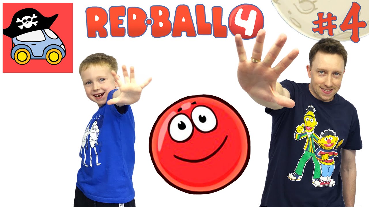 🔴 #4 БИТВА ЗА ЛУНУ. Красный Шар спасает Луну. Прохождение игры Red Ball 4. Жестянка. Летсплей