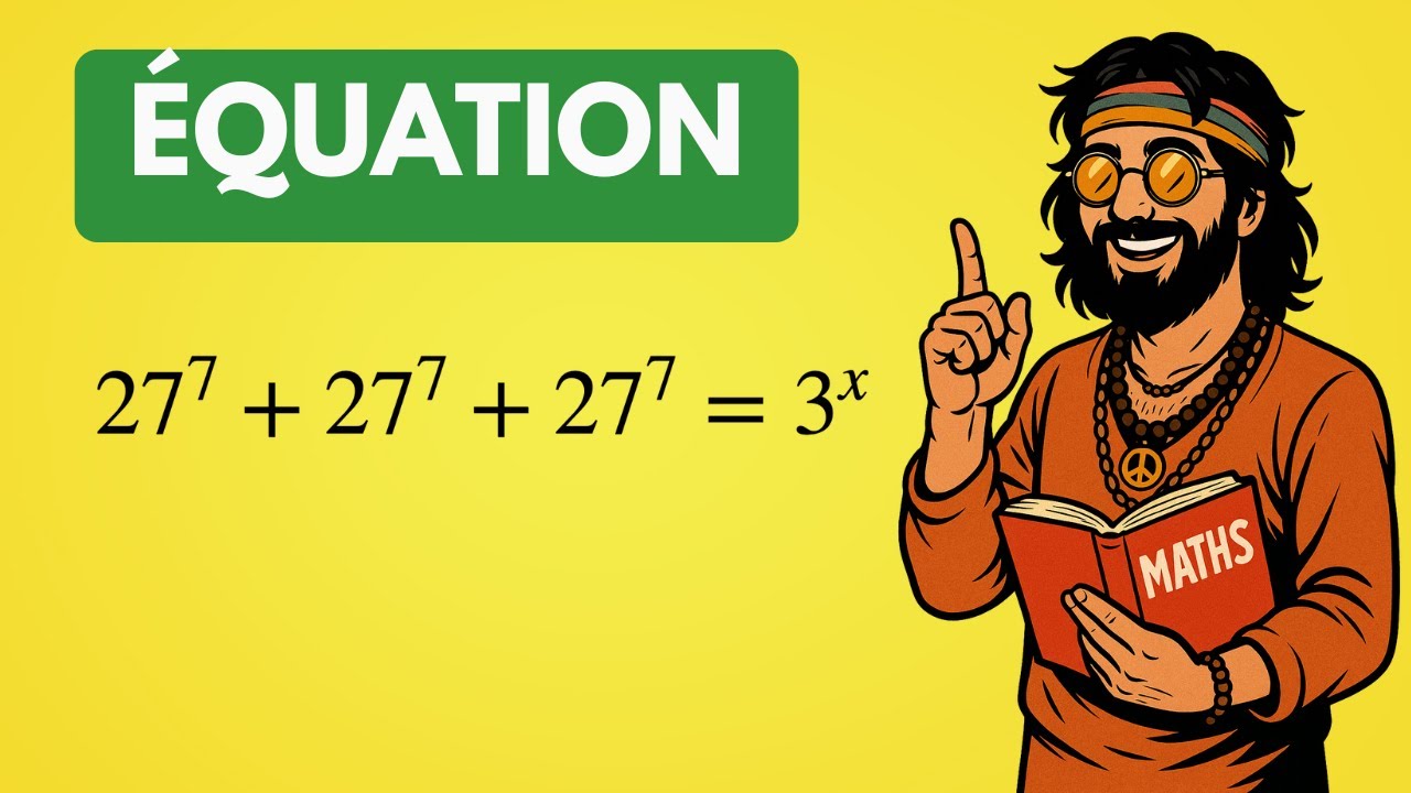 Comment résoudre l'équation 27⁷ + 27⁷ + 27⁷ = 3ˣ ? | Olympiades de Mathématiques