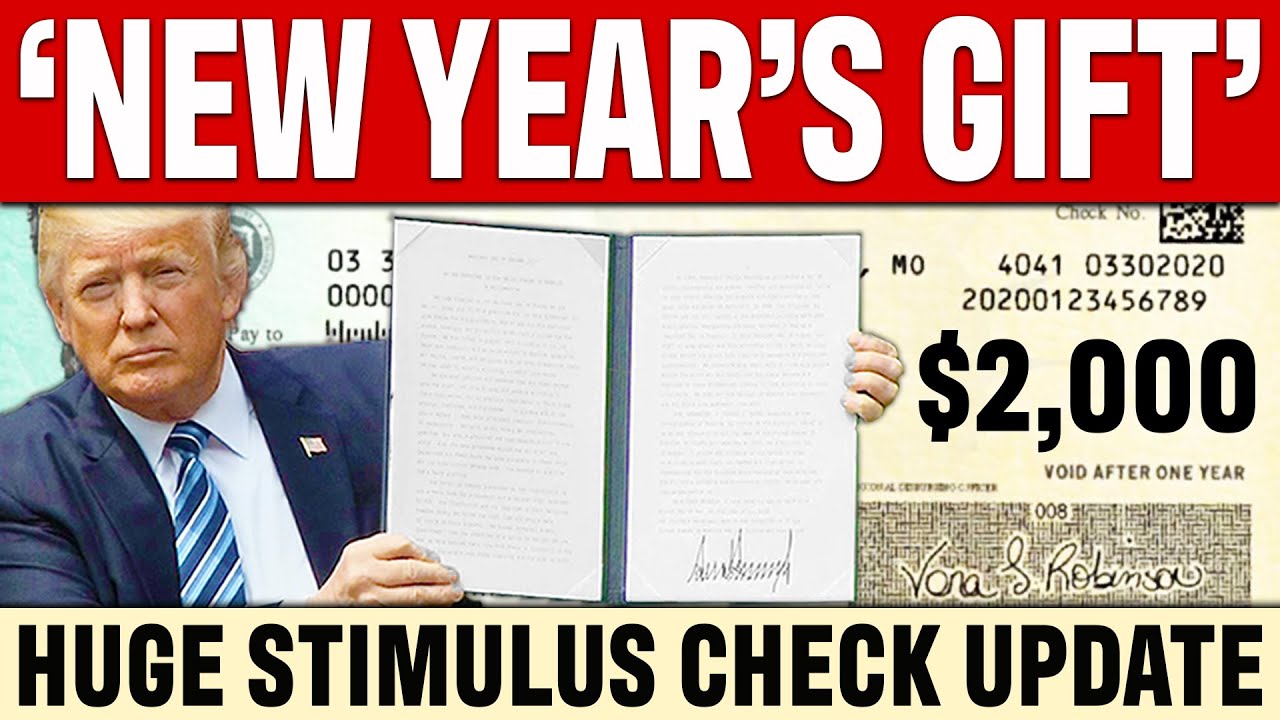 СТИМУЛИРУЮЩИЕ МЕРЫ НА НОВЫЙ ГОД?! Обновление информации о чеке Трампа на 2000 долларов | Помощь б...
