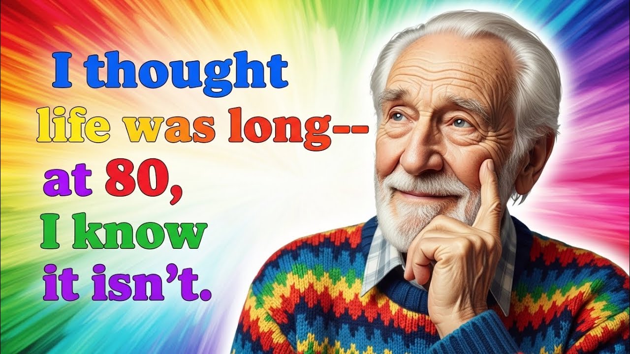 At 80, I Realized Life Is Shorter Than We Think | A Heart Touching Truth
