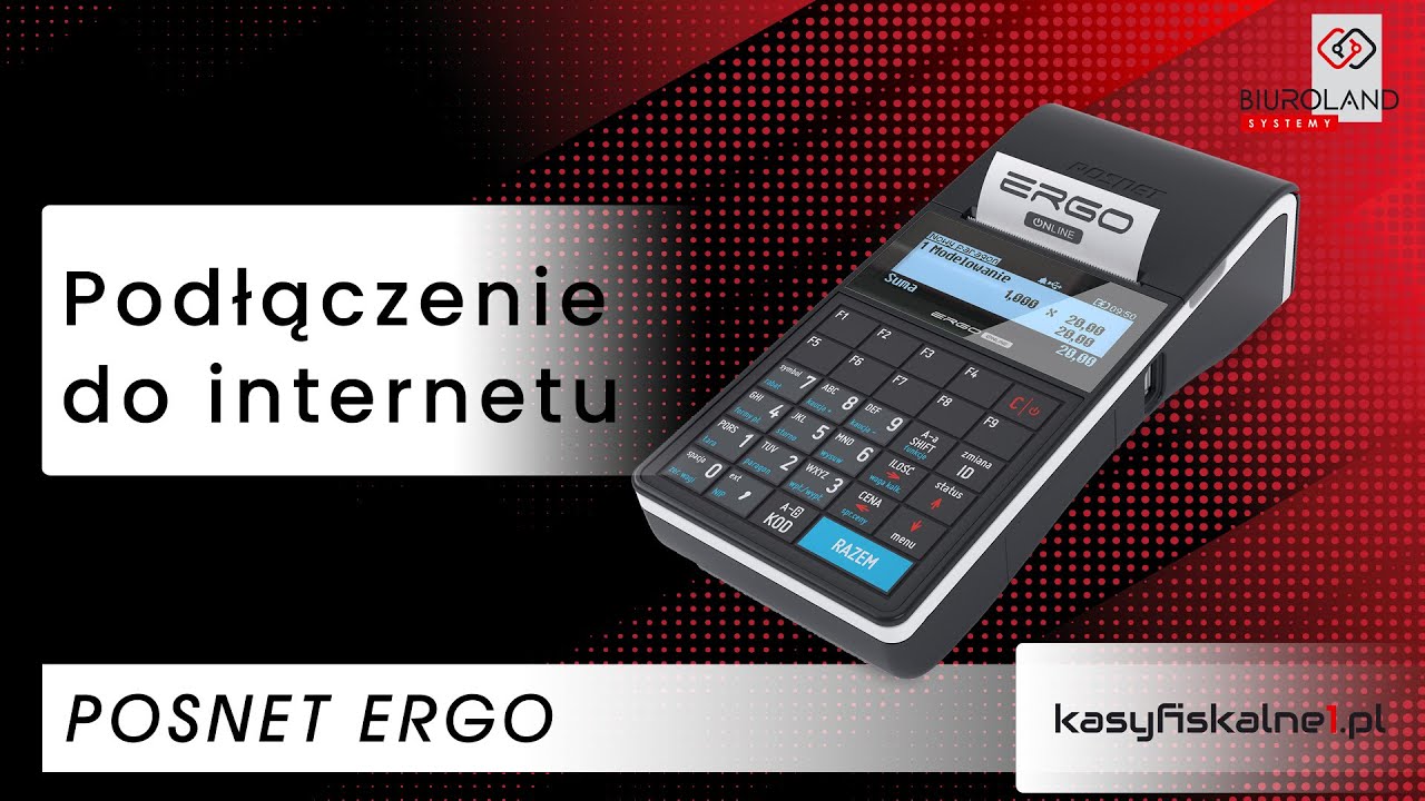 Podłączenie internetu (WIFI) do kasy fiskalnej Posnet Ergo Online