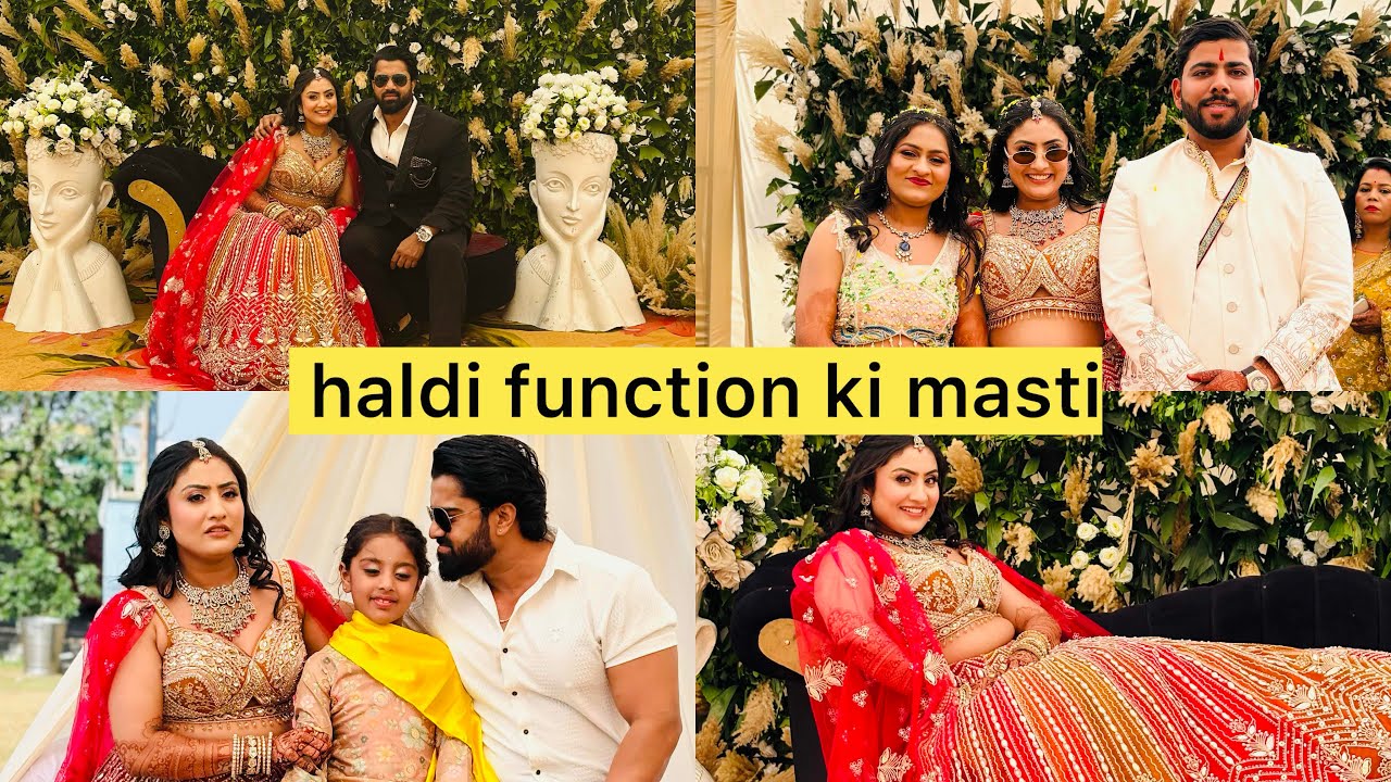 day 4 haldi ceremony 🥳 full on masti mood 😍