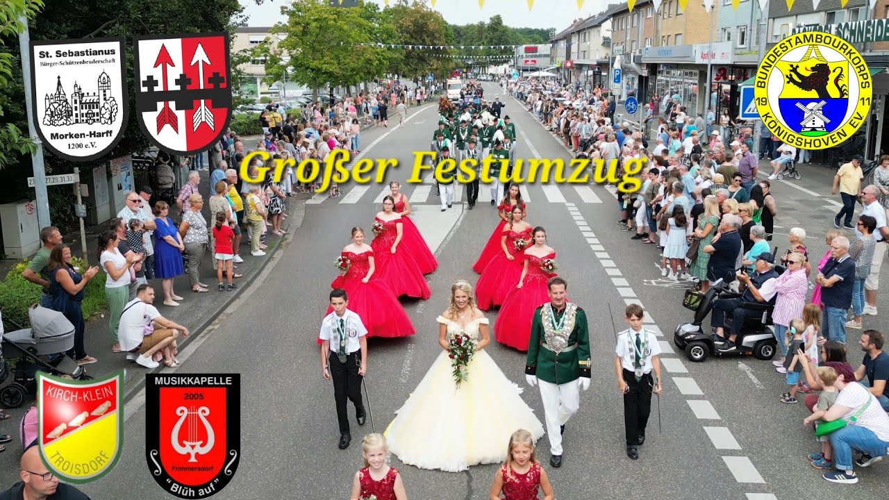 Schützenfest Morken Harff 18.08.2024 Großer Festumzug