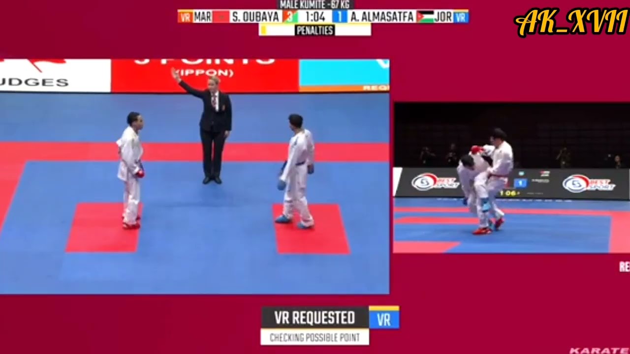 Maroko vs Jordania Final Kumite -67 Kg Karate Premier League Hangzhou 2025