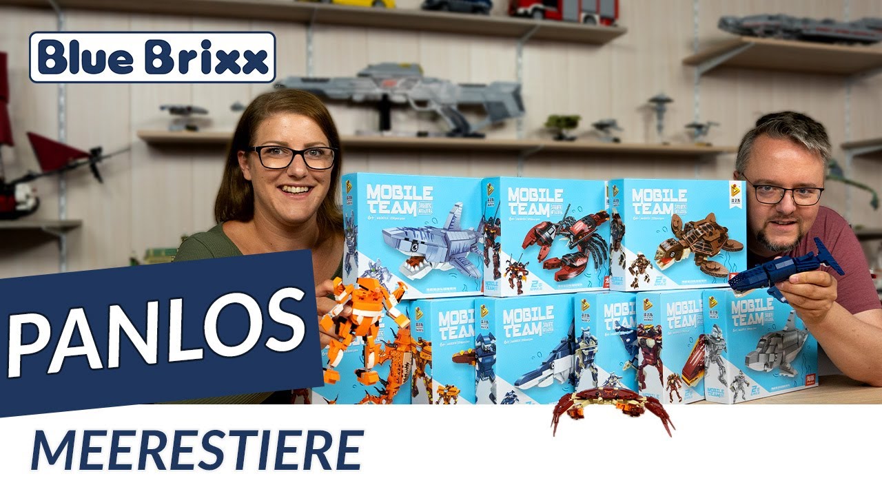 2 in 1 Meerestiere & Transbots von Panlos @ BlueBrixx - neue Serie 