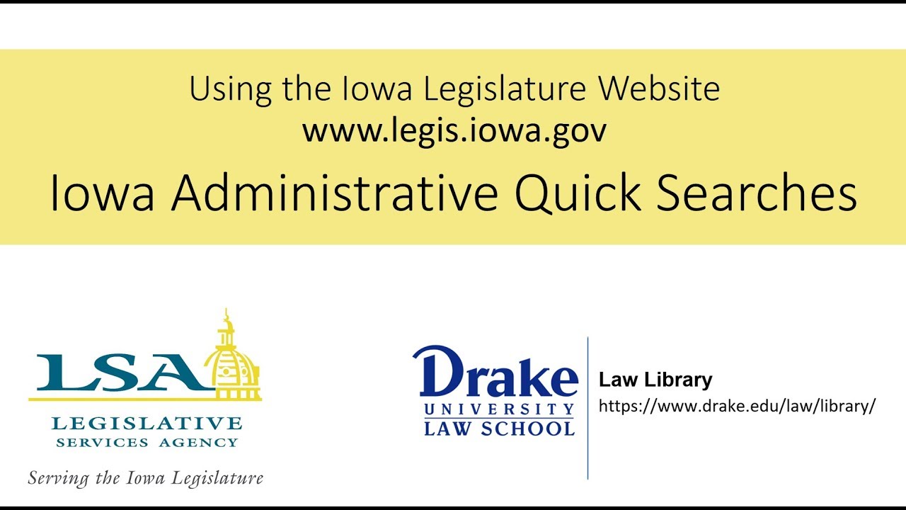 Iowa Administrative Code Quick Searches