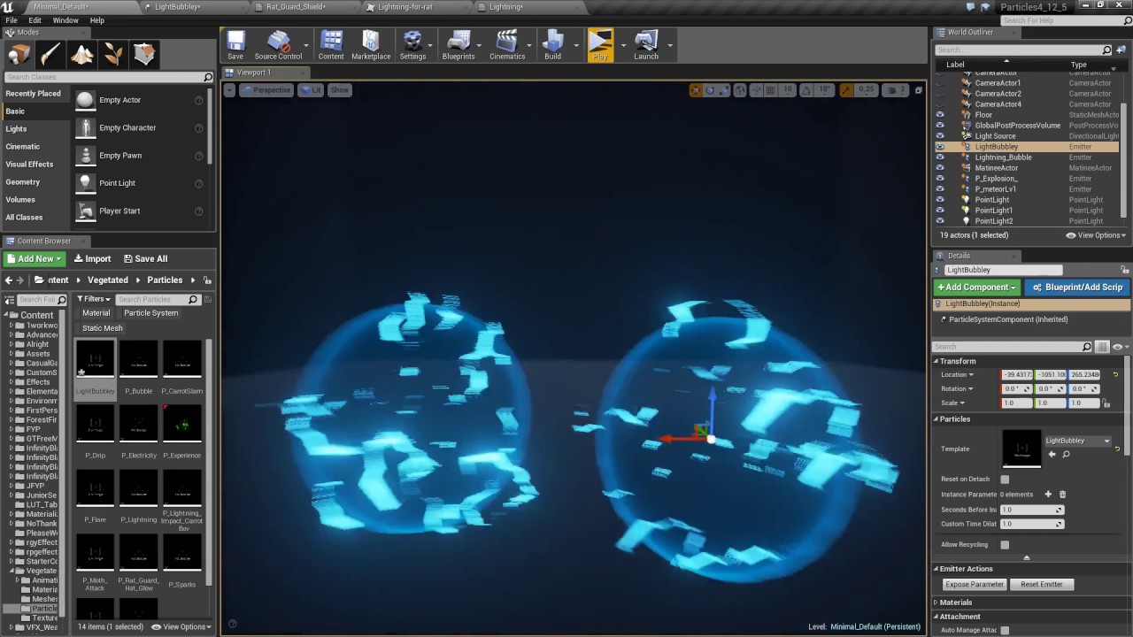 Electrical Bubble Shield - UE4 VFX Cascade Tutorial