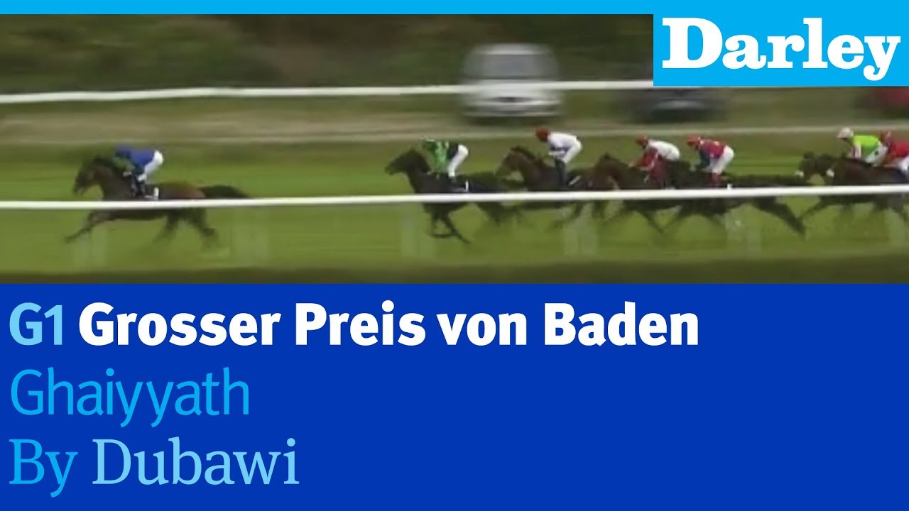 Ghaiyyath by Dubawi wins the G1 Grosser Preis von Baden at Baden Baden