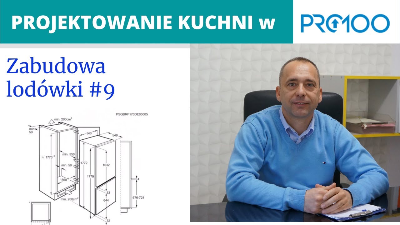 Jak przygotwać szafę pod zabudowę lod&oacute;wki #9 Projektowanie w Pro100