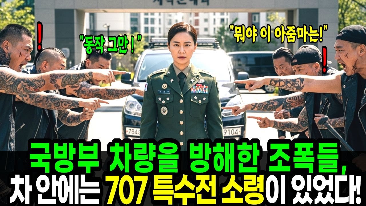 조폭 앞에 선 여군 707 소장, 국방부 차량을 지킨 감동사연과 충격 반전 [오디오북]