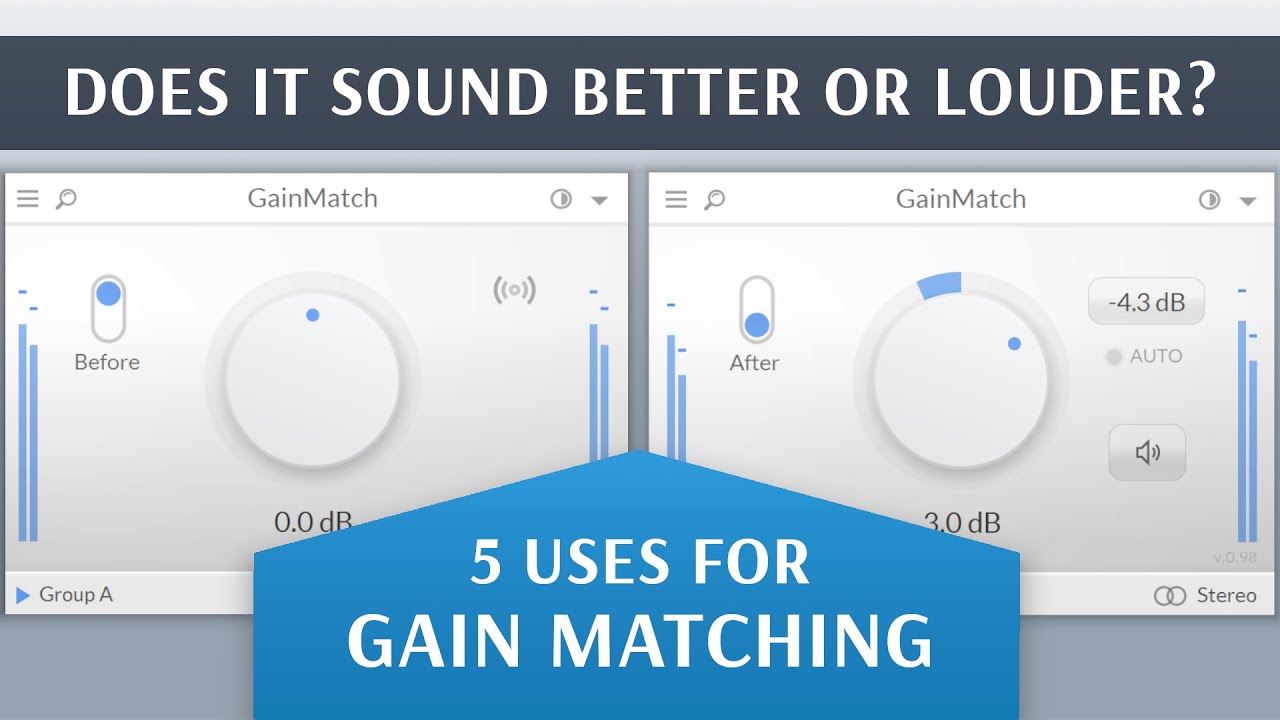 5 Uses For The Gain Matching Plugin