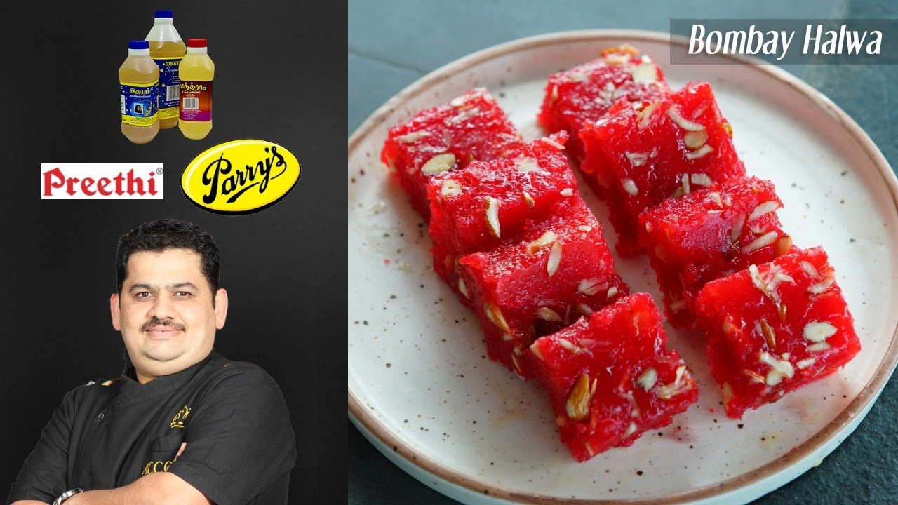 Venkatesh Bhat makes Bombay Halwa | easy corn flour halwa recipe | Indian festival sweets / desserts