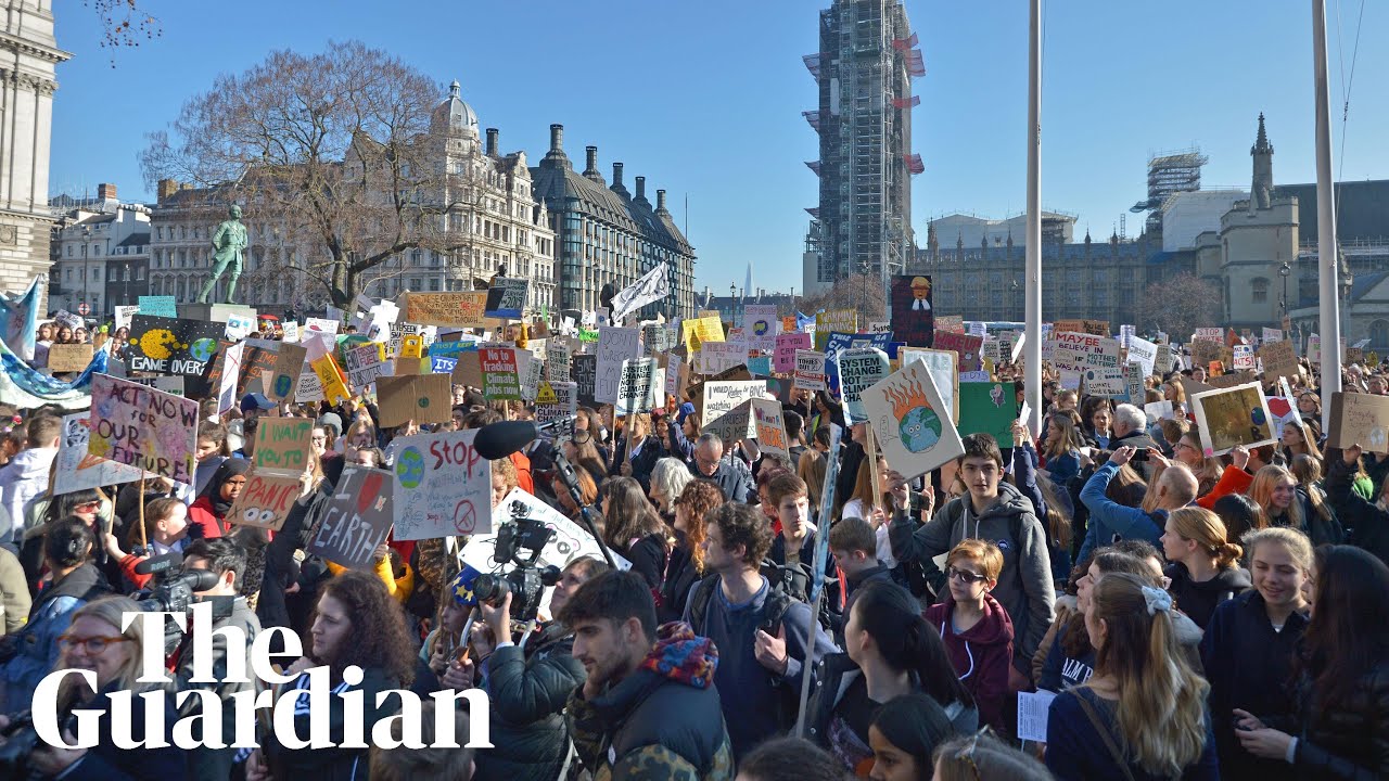 Thousands of UK students strike over climate change