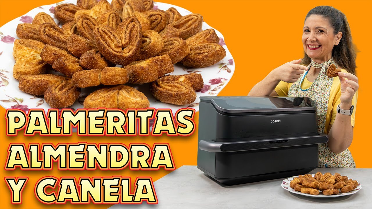 Prepara Palmeritas de Almendra y Canela en Freidora de Aire en POCOS MINUTOS - Receta FÁCIL y VEGANA