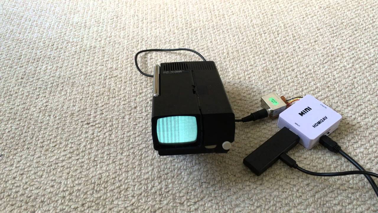 HDMI into Sinclair Microvision + TV80 (Flat Screen Pocket TV)