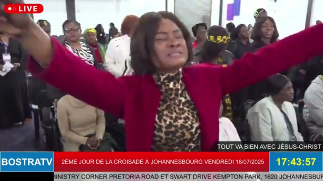 MOMENT DE LOUANGE AVEC LA Sr. STELLA BUELI - BOSTRA CROISADE | 2ÈME JOUR À JOHANNESBURG