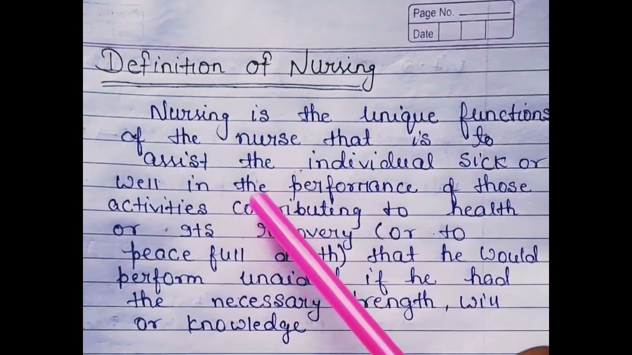 definition of nursing according to INC in hindi ll