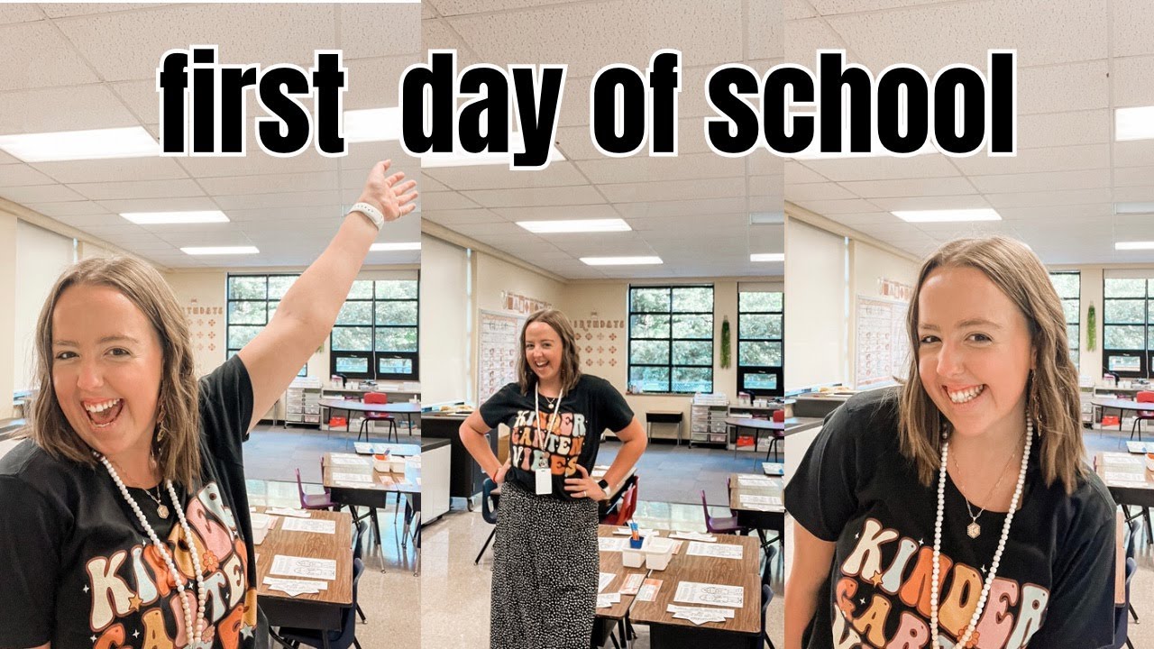 FIRST DAY OF SCHOOL VLOG // first year kindergarten teacher