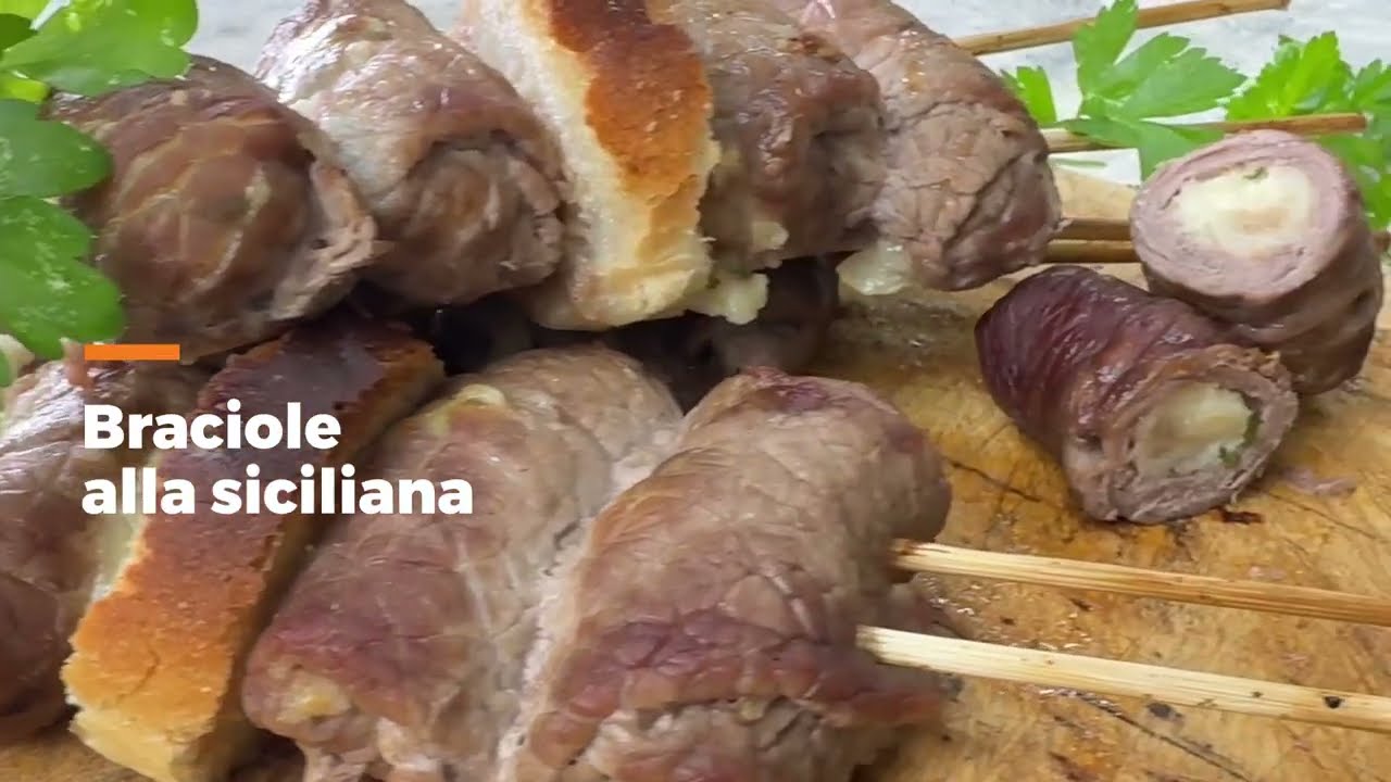 Un secondo piatto IRRESISTIBILE e ricco di sapore: BRACIOLE ALLA SICILIANA!