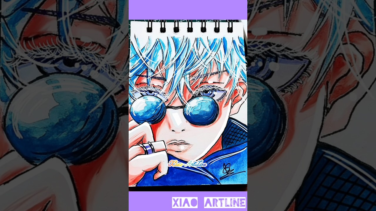 Easy Gojo Satoru Drawing Tutorial 