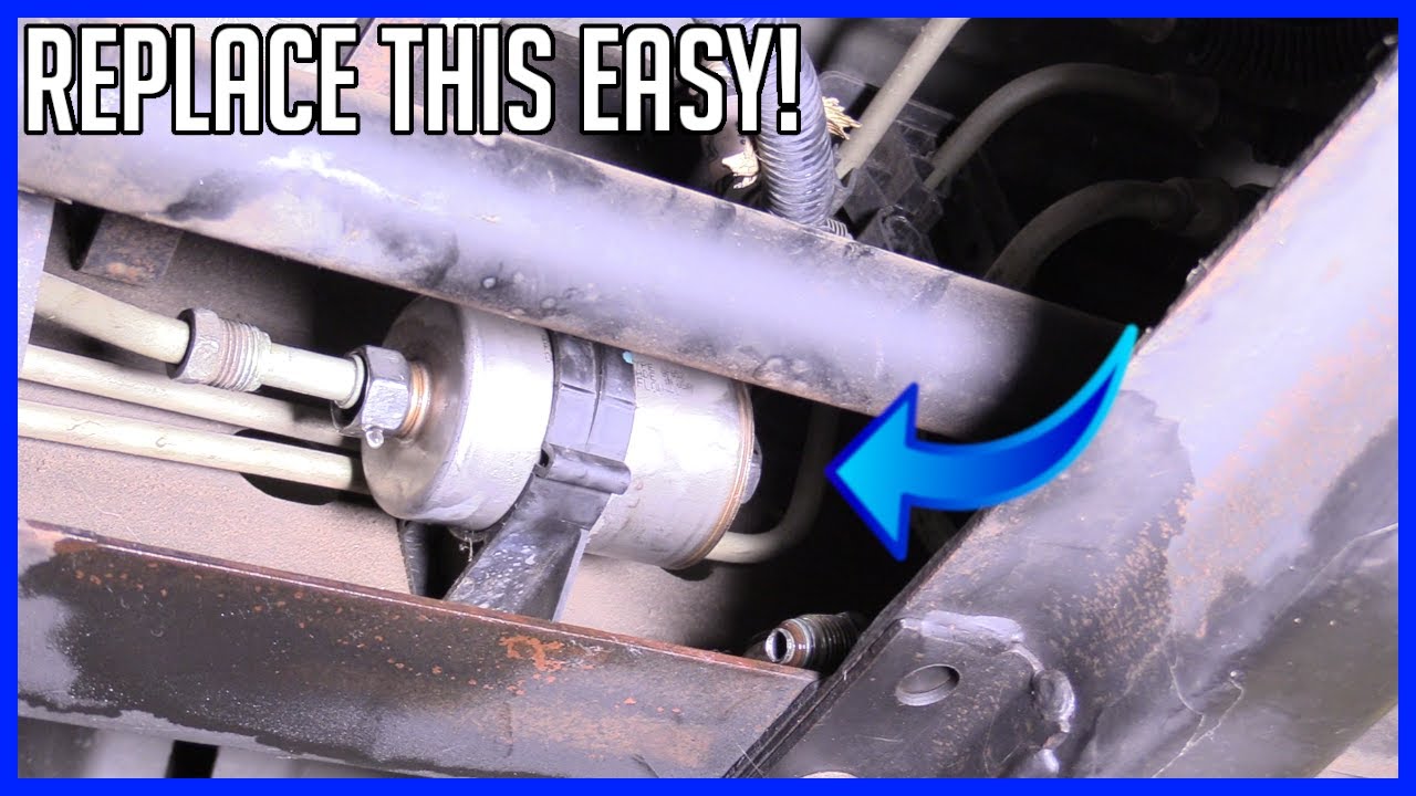 Fuel Filter Replacement Chevrolet Silverado Suburban Tahoe GMC Yukon XL Sierra 2000-2006 - EASY!