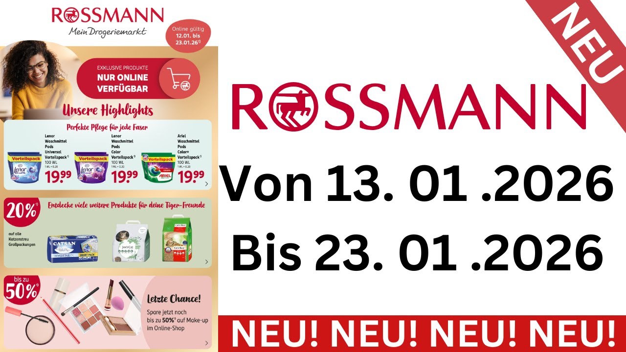 ROSSMANN Prospekte Angebote Werbung G&uuml;ltig von 13.01.26 bis 23.01.26 Werbung DE