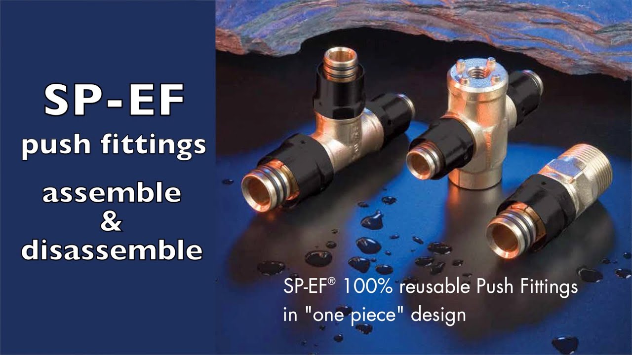 SP-EF push fittings-assemble and disassemble - Hebrew